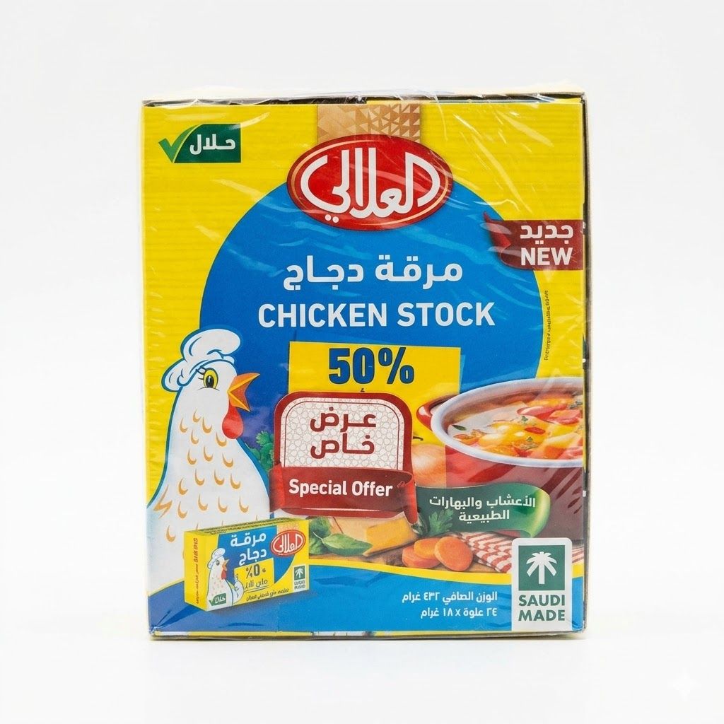 مرق دجاج العلالي (24 × 18 غرام)