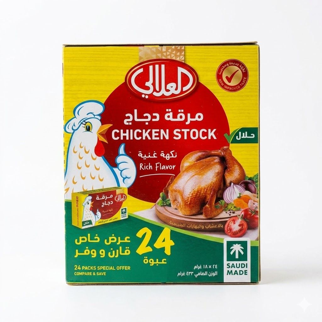 مرق دجاج العلالي (24 × 18 غرام)