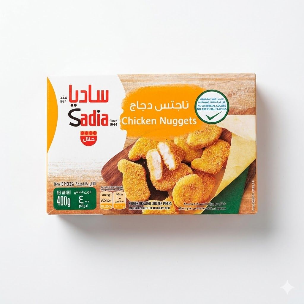قطع دجاج ساديا المجمدة | 400 غرام دجاج حلال مقلي