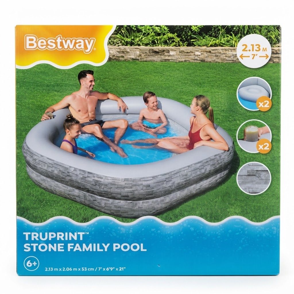 مسبح عائلي "Truprint Stone" من Bestway