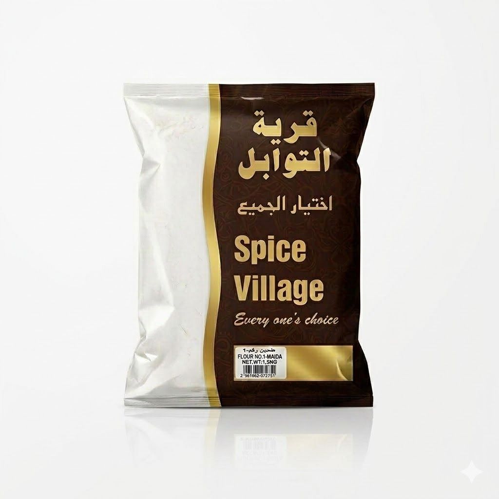 دقيق مايدا رقم 1 من سبايس فيليدج - دقيق قمح فاخر متعدد الاستخدامات، 1 كجم