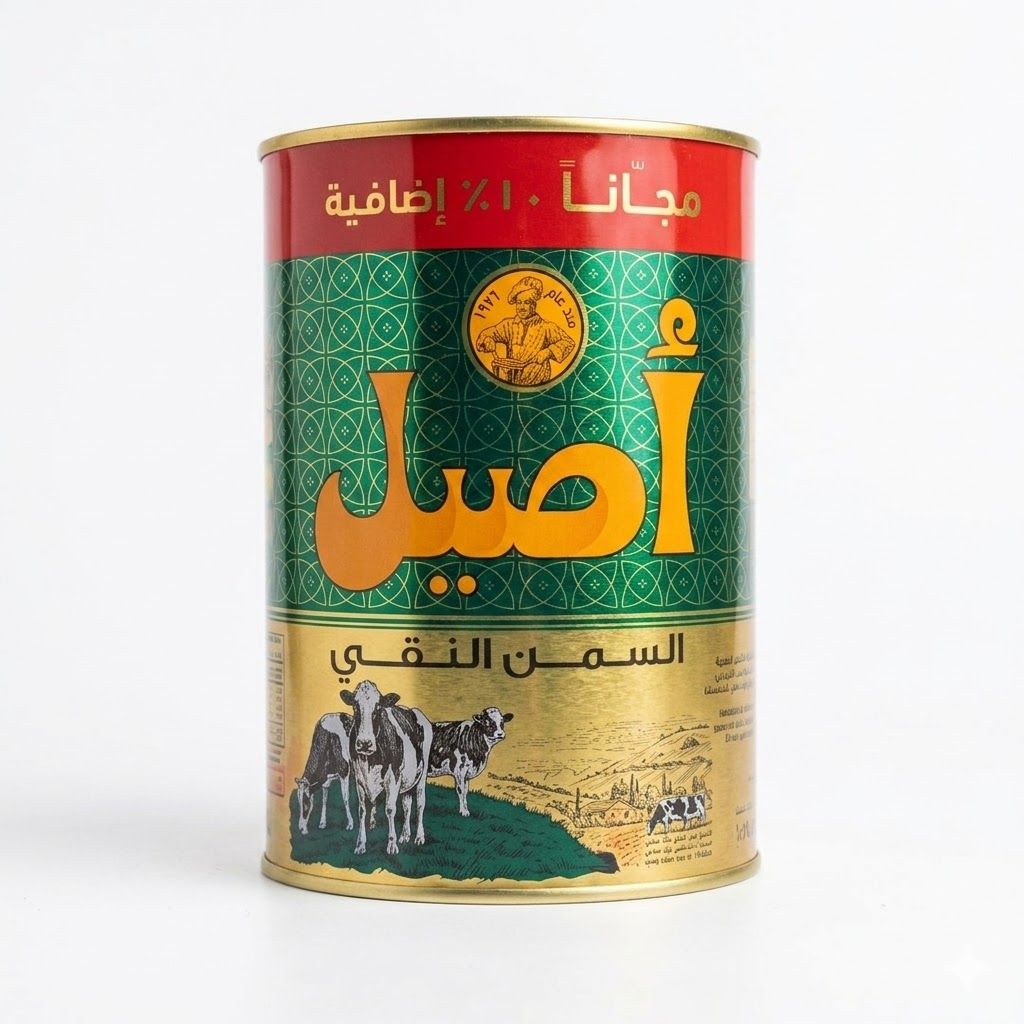 سمن بقري نقي من أسيل ١٠٪ إضافي مجاناً