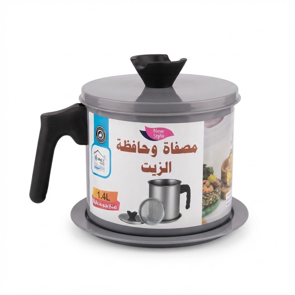 وعاء/إناء تصفية الزيت (1.4 لتر)