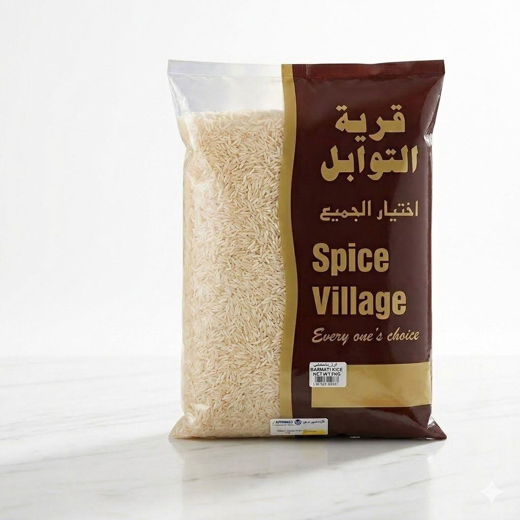 أرز بسمتي من قرية التوابل – أرز عطري فاخر طويل الحبة، 5 كجم