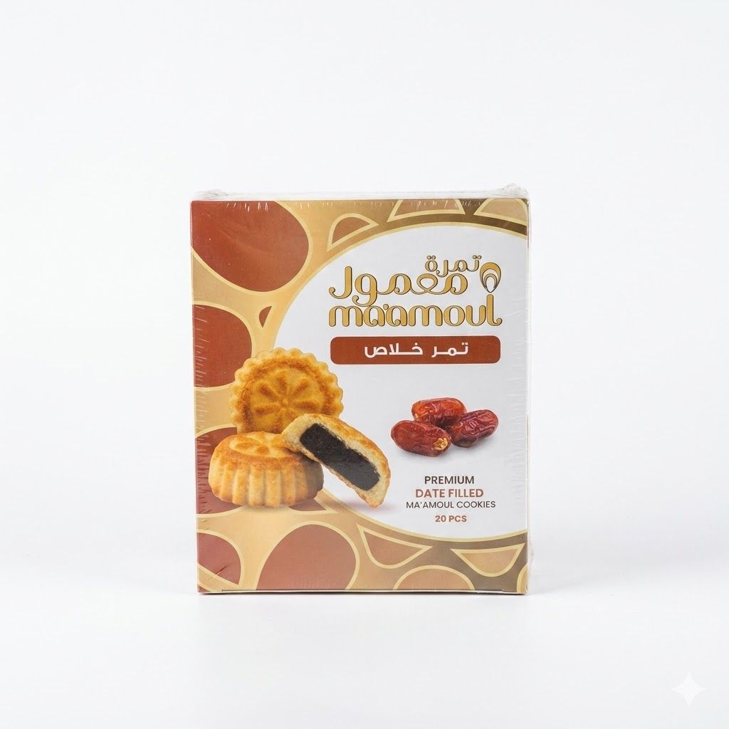 تمرة بريميوم معمول محشو بالتمر، 20 قطعة