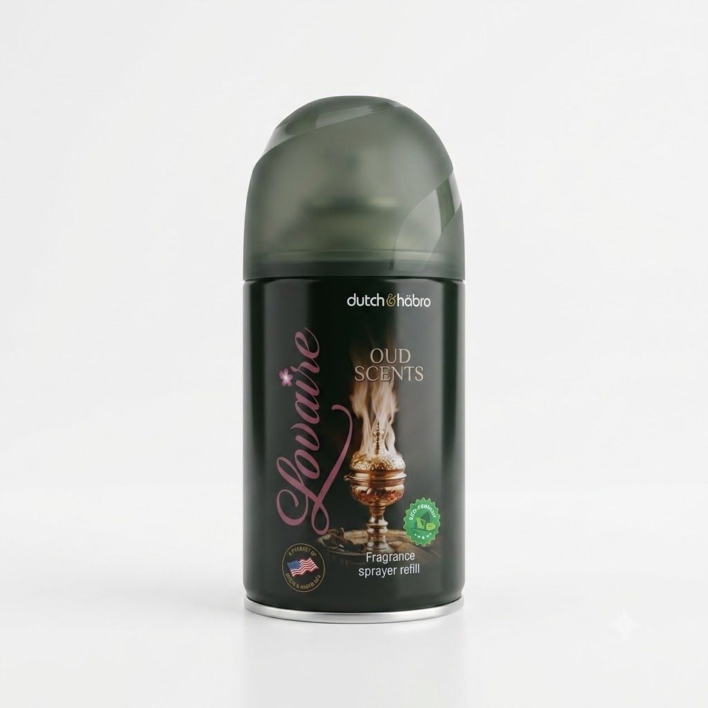 عبوة إعادة تعبئة بخاخ معطر جو أوتوماتيكي برائحة العود من لوفير (300 مل)