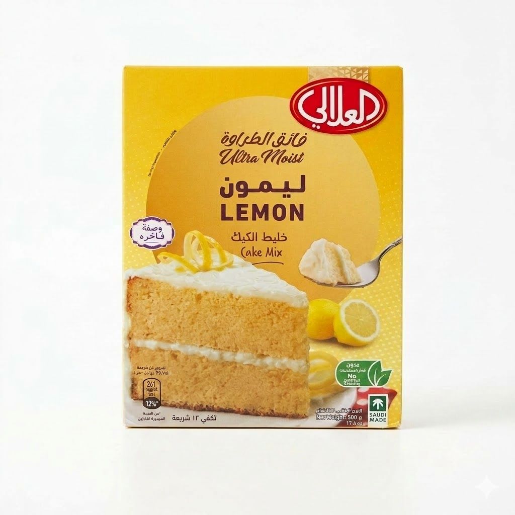 خليط كيك الليمون فائق الرطوبة من العلالي (500 غرام)