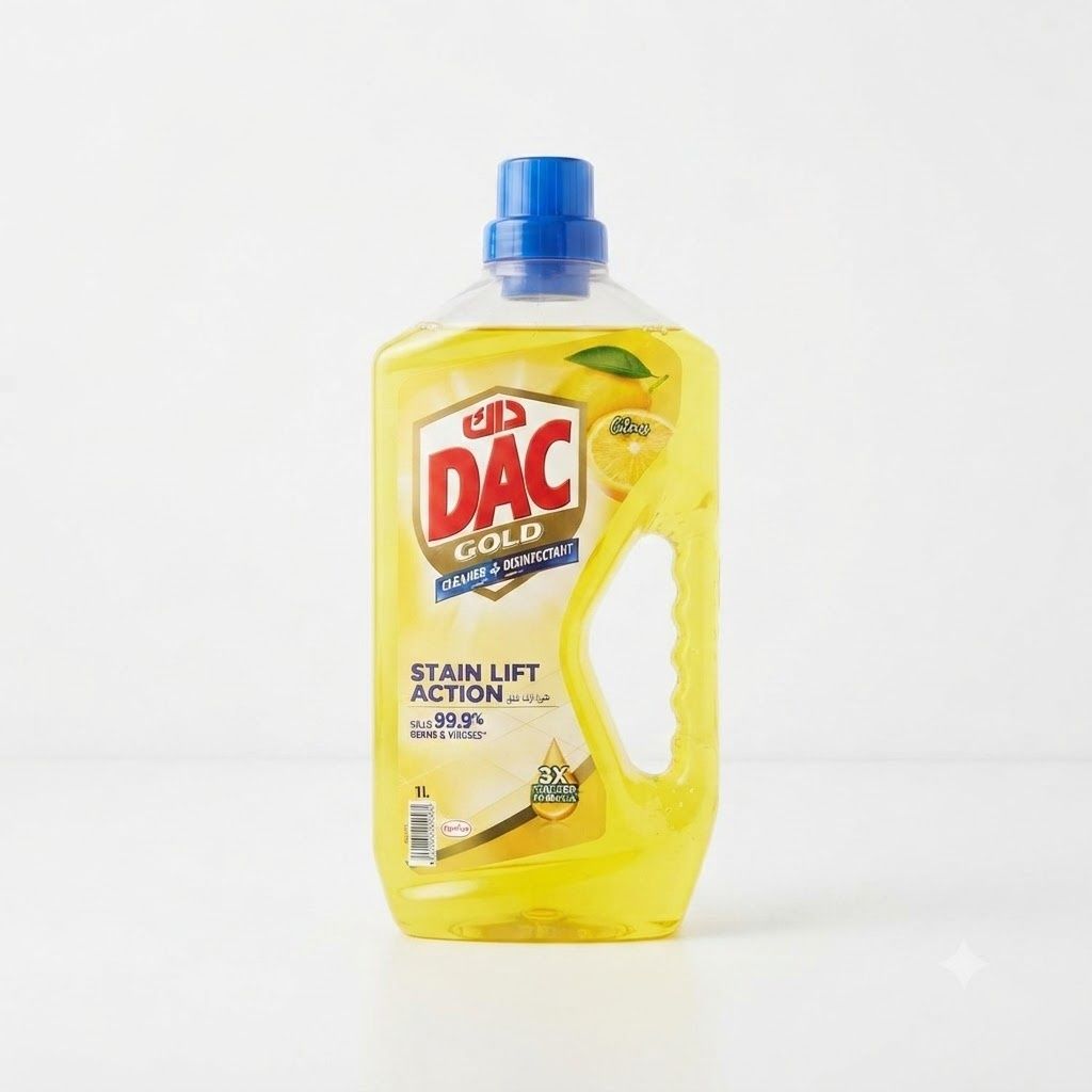 مطهر ومنظف DAC Gold – تركيبة متطورة لإزالة البقع، 1 لتر