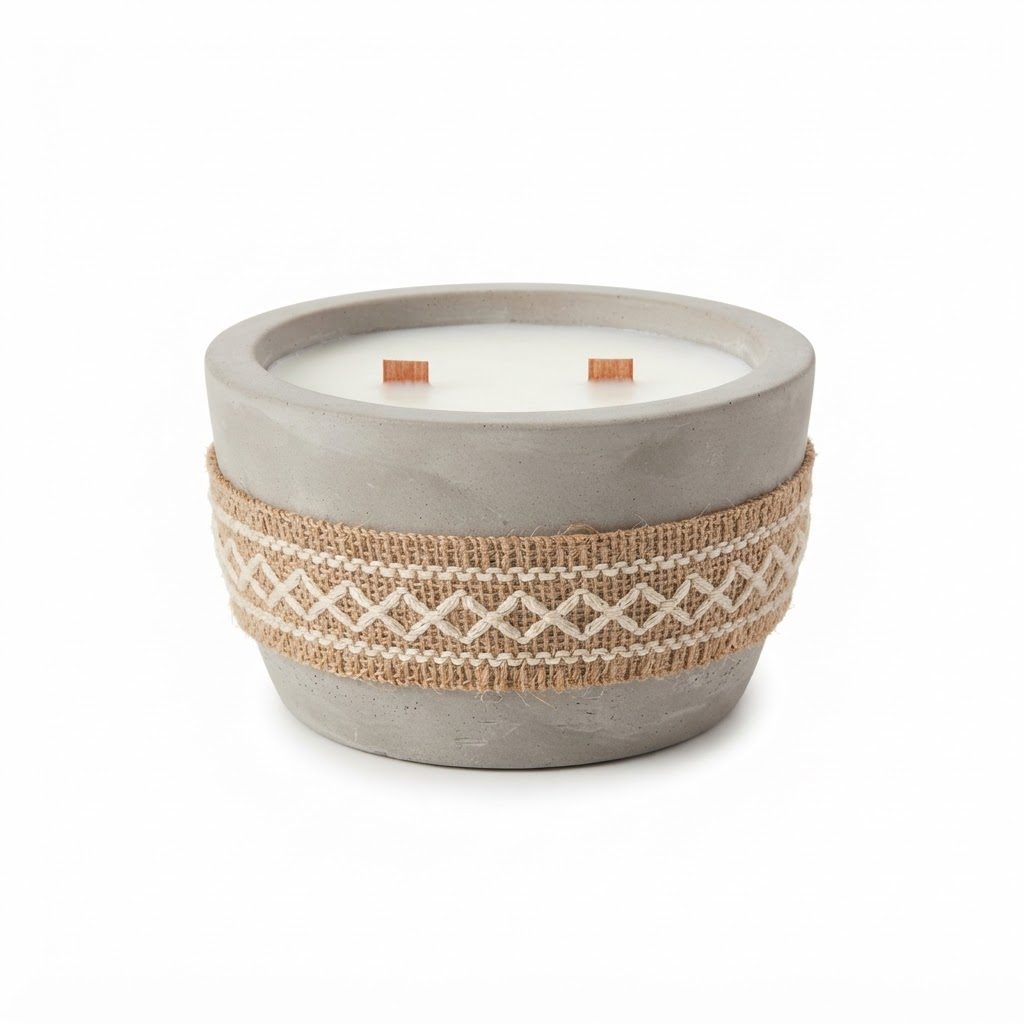 شمعة معطرة في وعاء سيراميك