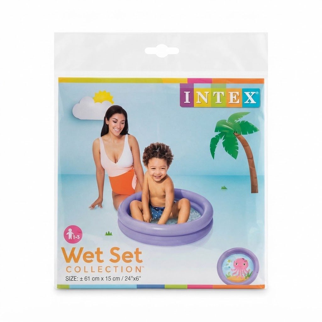 مسبح أطفال قابل للنفخ / حوض كرات من مجموعة "Wet Set" من Intex