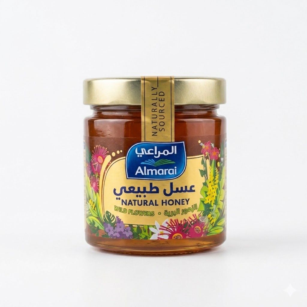 عسل المراعي الطبيعي من الزهور البرية (500 غرام)