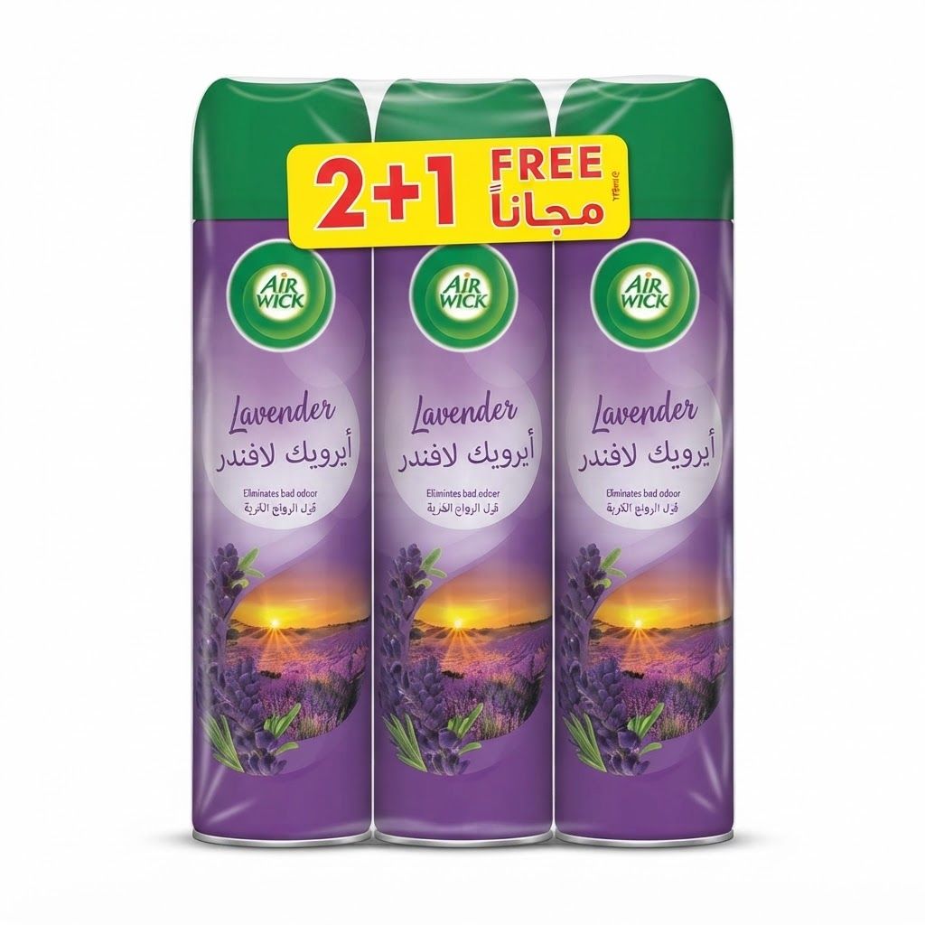 معطر جو بخاخ من إير ويك - برائحة اللافندر (عبوة من 3 × 300 مل)