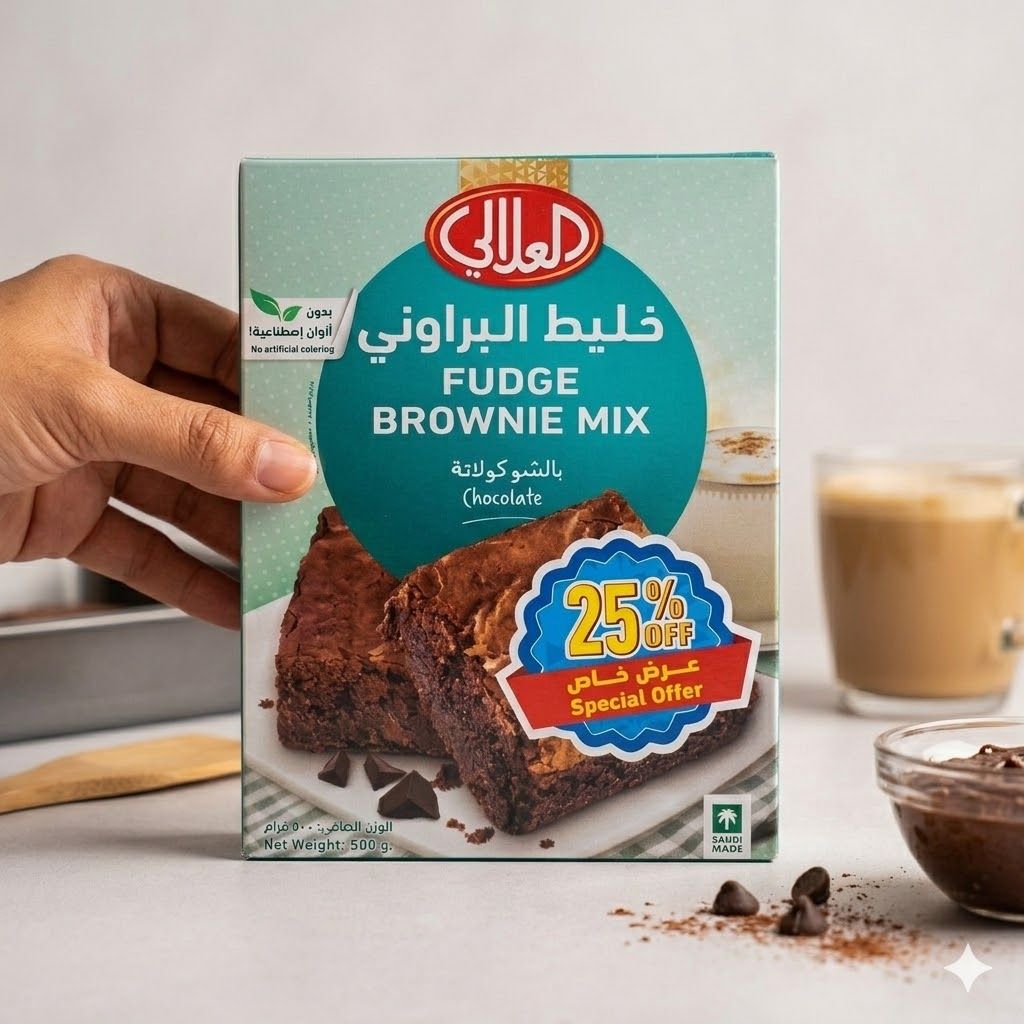 مزيج براوني الفدج من العلالي (500 غرام)