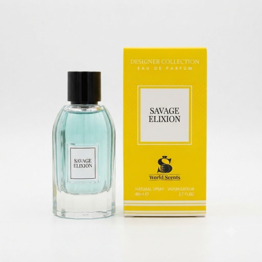 مجموعة World Scents Savage Elixion Designer Collection أو دو بارفان - 80 مل / 2.7 أونصة سائلة