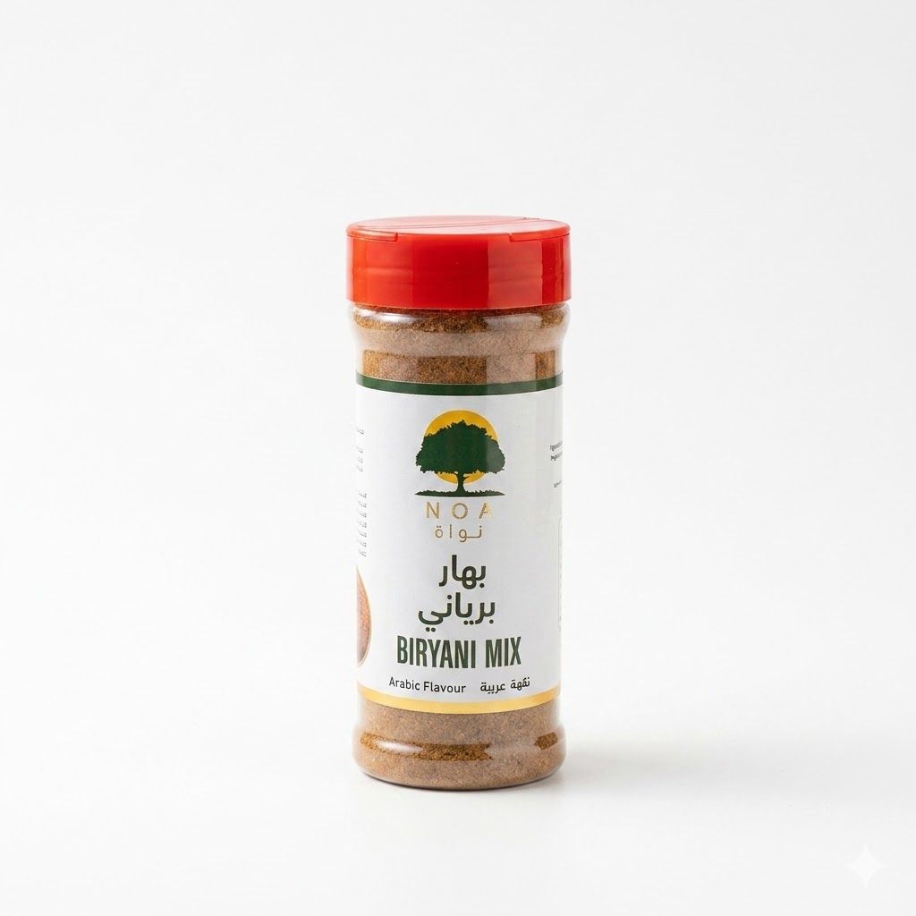خلطة برياني نوا المميزة - مزيج توابل طبيعي 100% بنكهة عربية أصيلة لأطباق الأرز التقليدية، وتتبيلات اللحوم، وأطباق الاحتفالات الفاخرة  الوصف الكامل