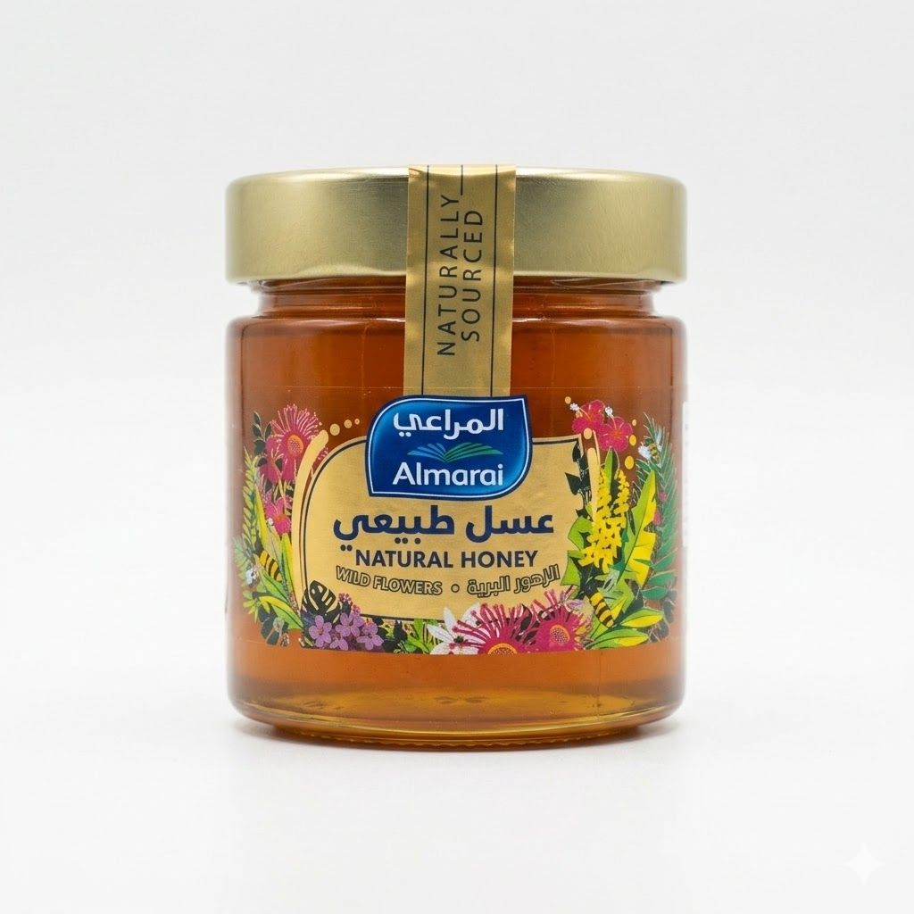 عسل المراعي الطبيعي من الزهور البرية (250 غرام)