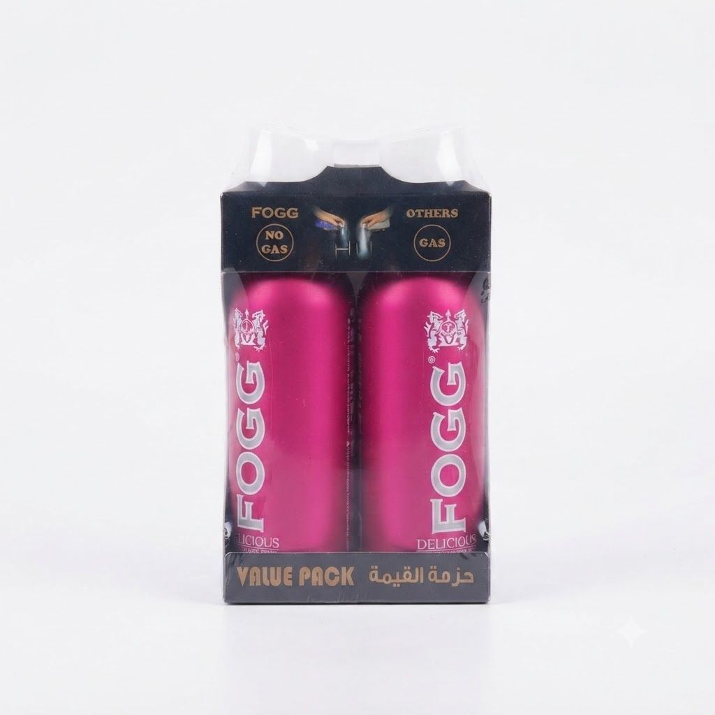بخاخ الجسم برائحة لذيذة من FOGG، عبوة اقتصادية (2 × 120 مل)