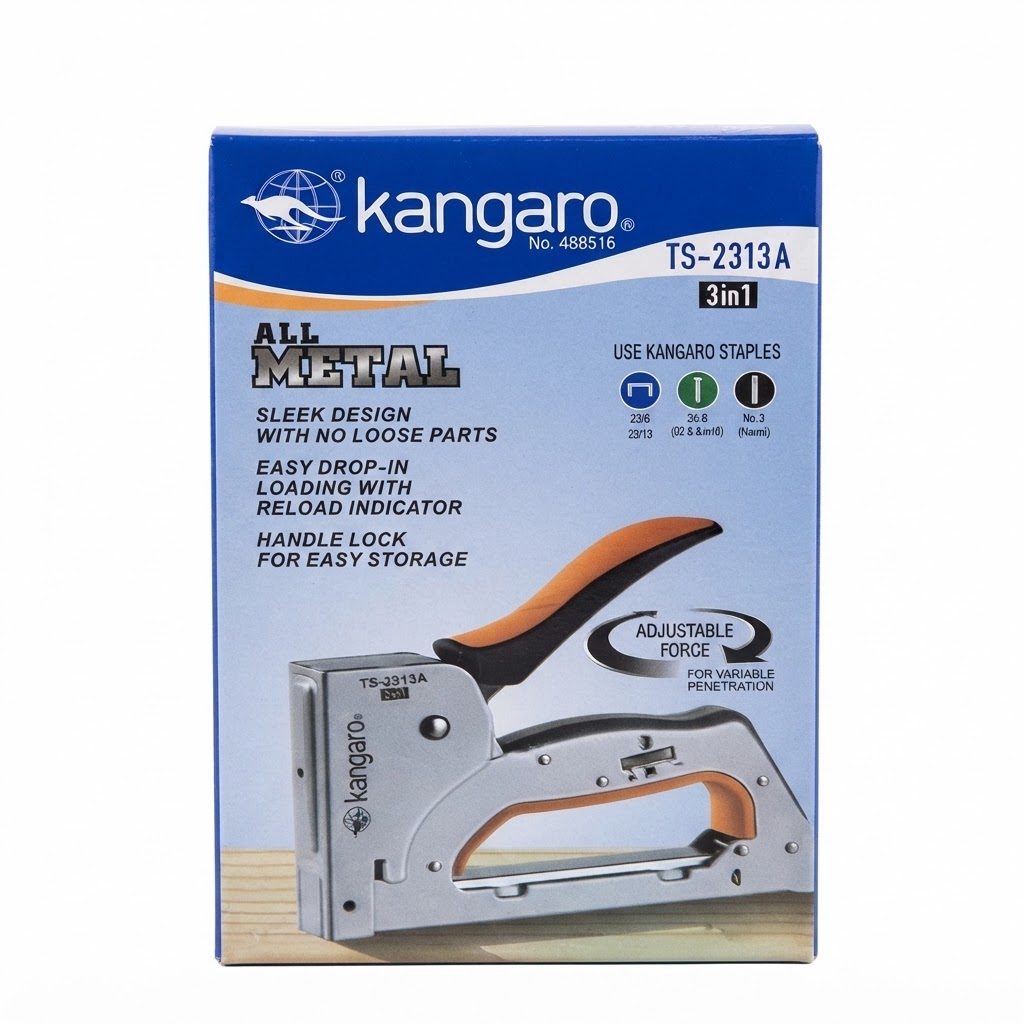 مسدس تدبيس Kangaro TS-2313A متعدد الاستخدامات (3 في 1) شديد التحمل ومصنوع بالكامل من المعدن