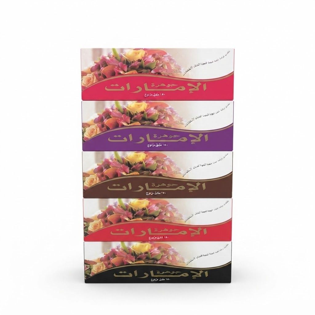 مناديل الوجه من الجوهرة (عبوة من 5 مناديل)
