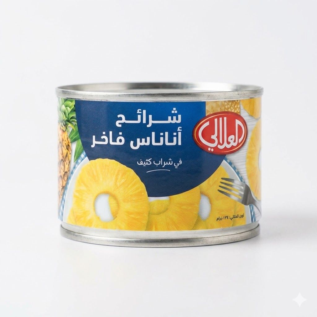 شرائح أناناس فاخرة من العلالي في شراب كثيف (234 غرام)