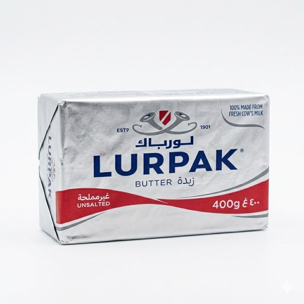 زبدة غير مملّحة من Lurpak – ٤٠٠ غرام