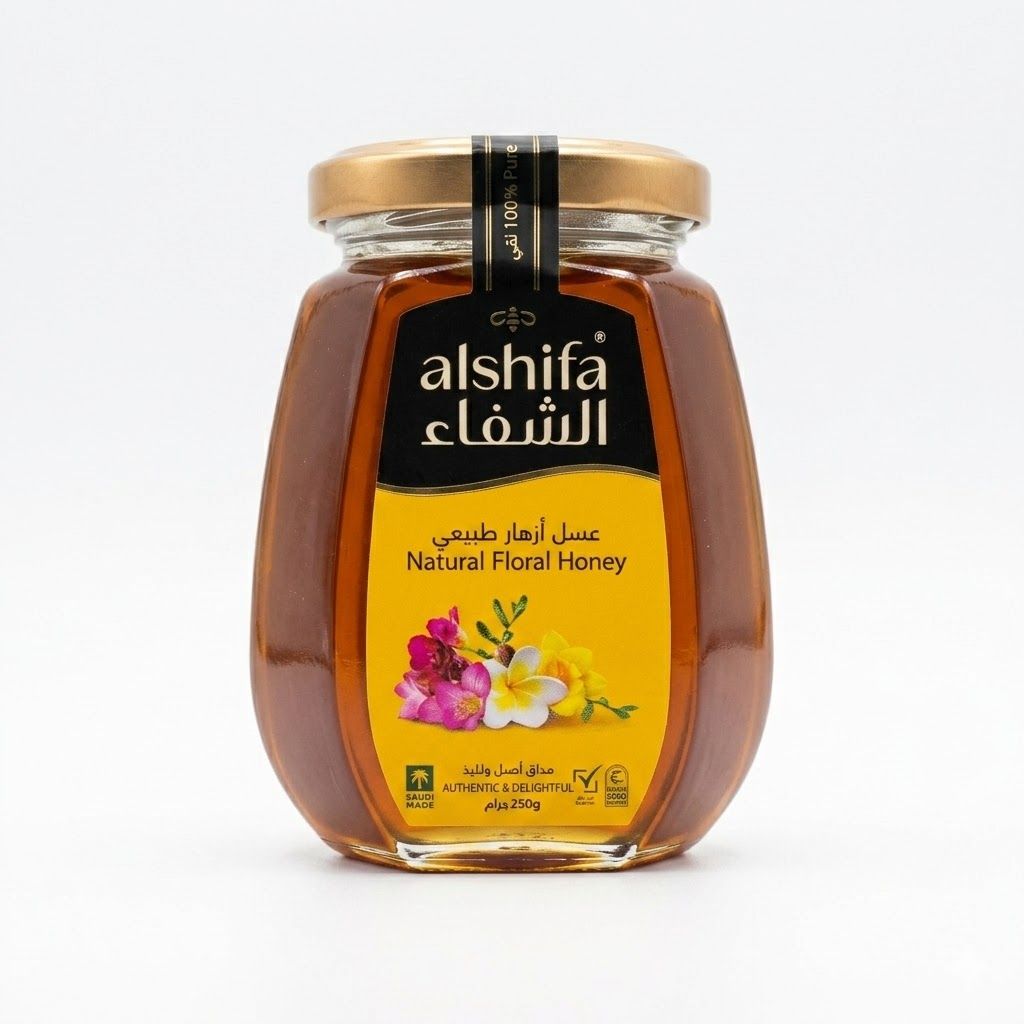 عسل الشفاء الطبيعي بالزهور (250 غرام)