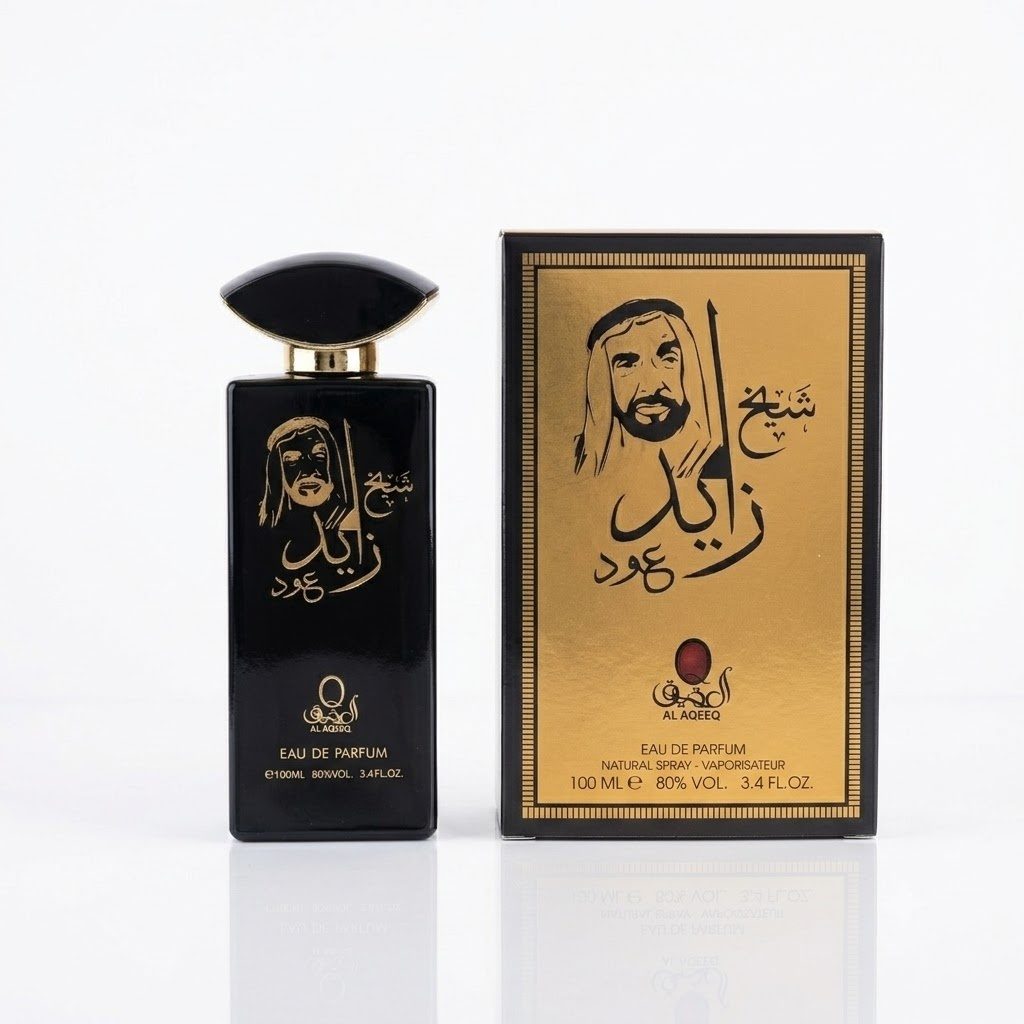 العقيق شيخ زايد عود ماء عطر - 100 مل / 3.4 أونصة سائلة