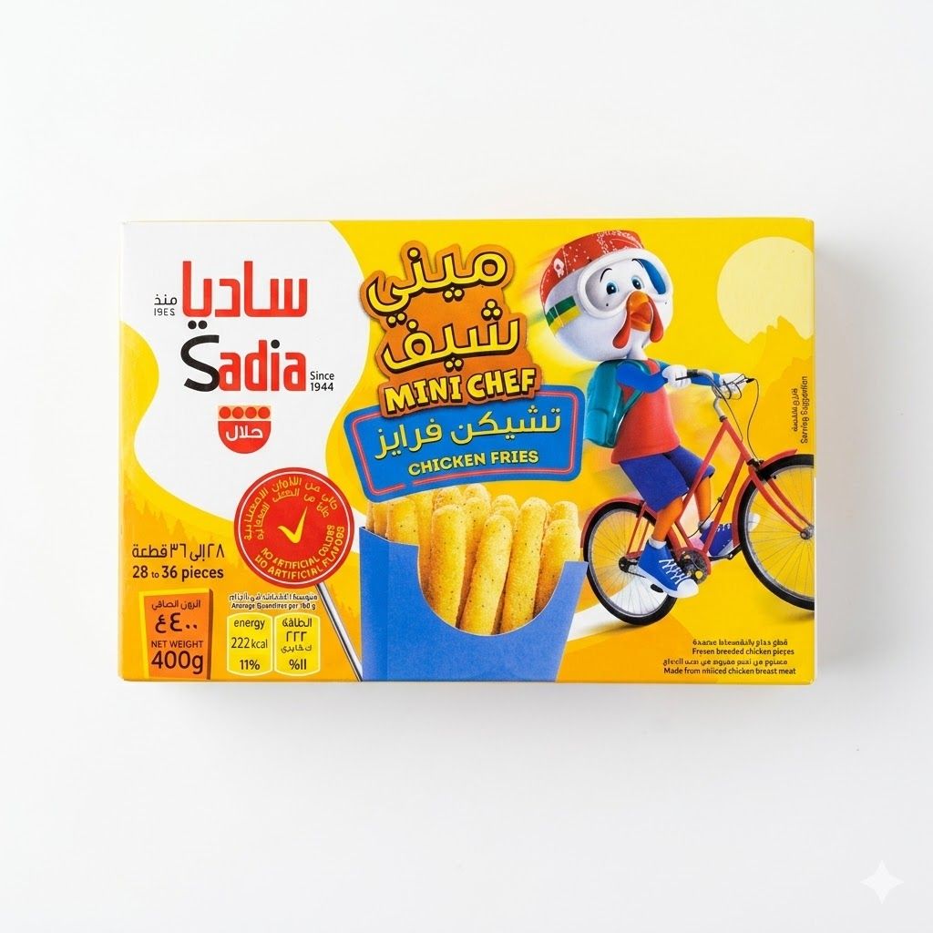 بطاطس دجاج مجمدة من ميني شيف | 400 غرام من الوجبات الخفيفة الحلال اللذيذة والمقرمشة