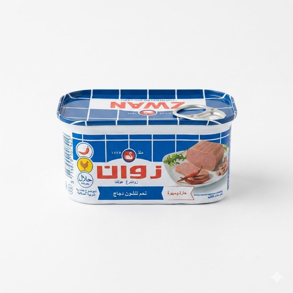 لحم دجاج زوان الحار المعلب - لحم معلب حلال فاخر