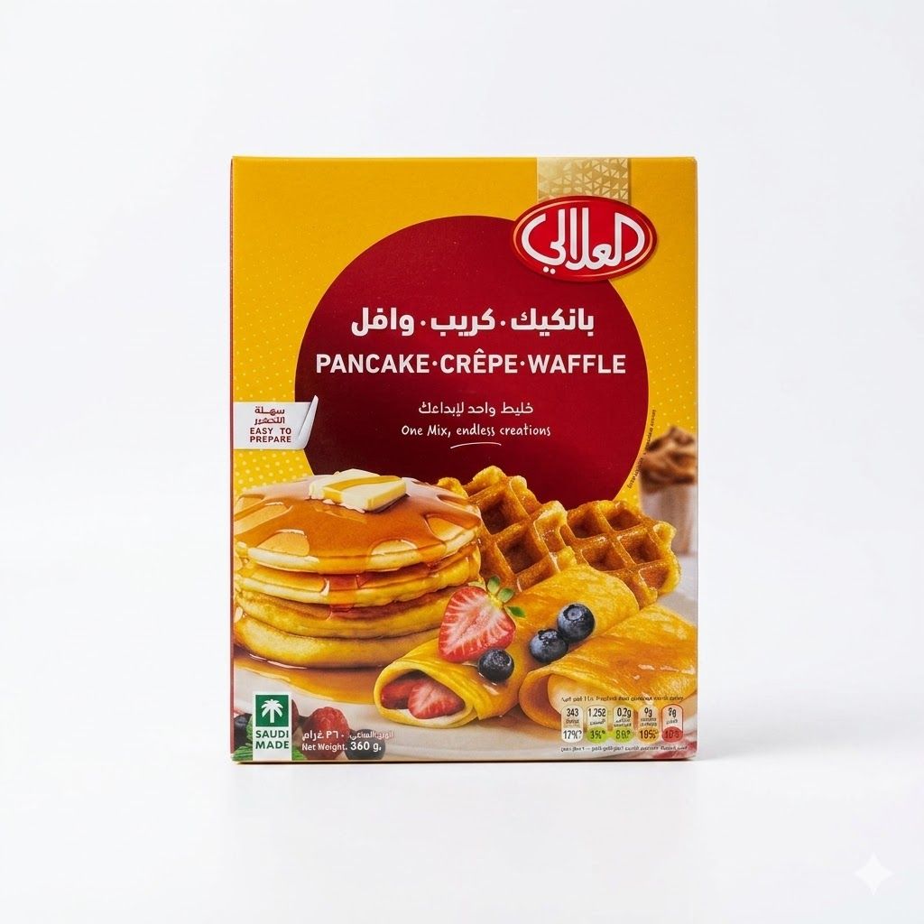 مزيج الفطائر والكريب والوافل من العلالي (360 غرام)