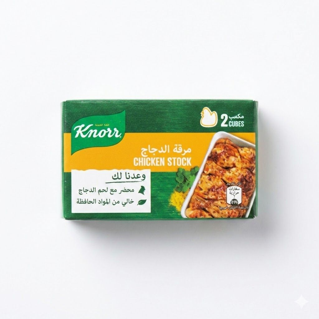 مكعبات مرق الدجاج من كنور - مكعبان