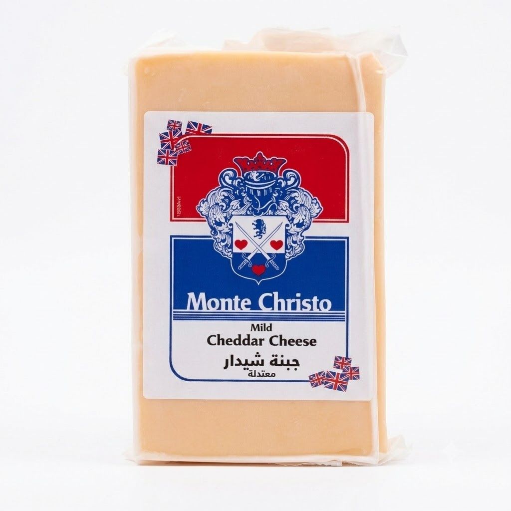 جبن شيدر أحمر خفيف من Monte Christo – ٤٠٠ غرام