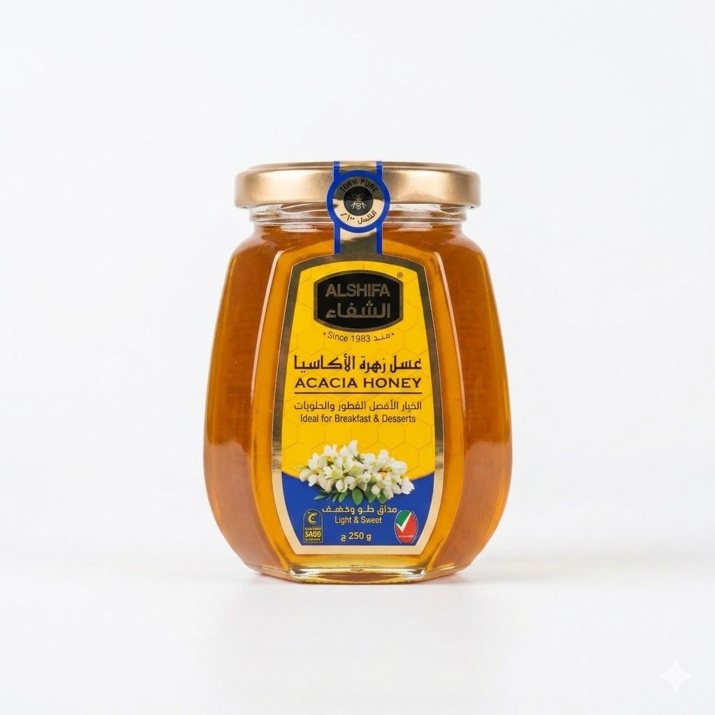 عسل الشفاء من صمغ السنط (250 غرام)