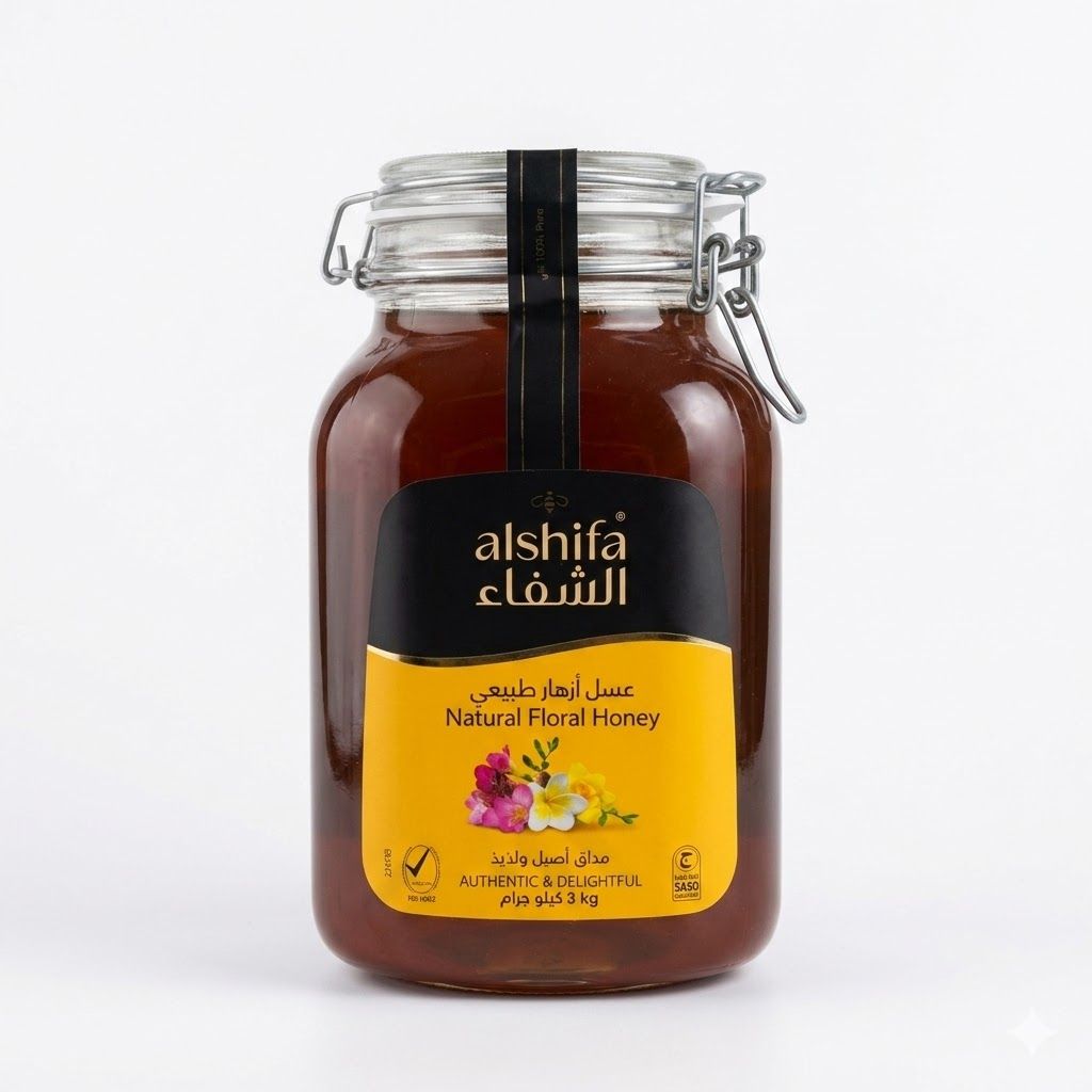 عسل الشفاء الطبيعي الزهري (3 كجم)