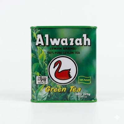 شاي الوزه (ماركة سوان) – شاي سيلاني أخضر نقي 100%، 225 غرام