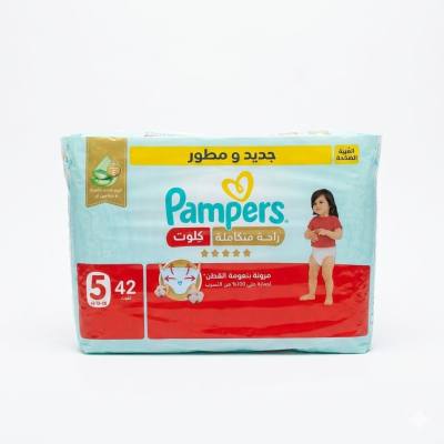 حفاضات بامبرز كومبليت كير للأطفال، مقاس 5 (12-18 كجم) - 42 حفاضة