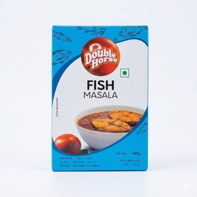 ماسالا السمك دبل هورس - مزيج توابل أصيل لأطباق الكاري بالسمك، 140 غرام