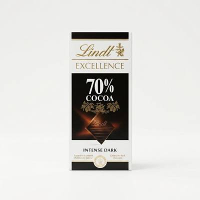 شوكولاتة ليندت إكسيلنس الداكنة المركزة 70% كاكاو (100 غرام)