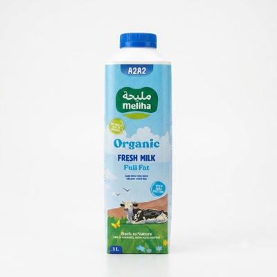 حليب ميليها العضوي الطازج كامل الدسم 1 لتر