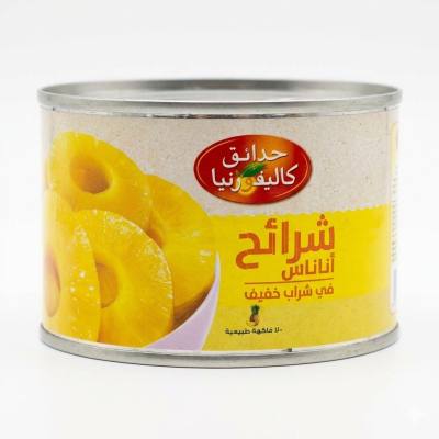 شرائح أناناس كاليفورنيا جاردن في شراب خفيف (227 غرام)