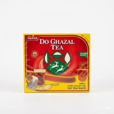 شاي دو غزال الأصلي النقي من سيلان - 100 كيس شاي