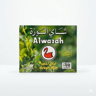 شاي الوزة الأخضر - شاي سيلاني أخضر طبيعي 100% (100 كيس)