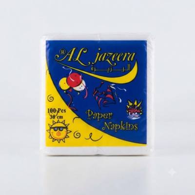 مناديل ورقية من الجزيرة (100 قطعة)
