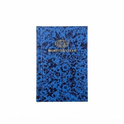 دفتر ملاحظات FIS Marble / دفتر ملاحظات صغير بغلاف مقوى - مقاس A7، مسطر بربعين، أزرق