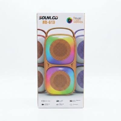 مكبر صوت متعدد الوسائط محمول SOLNLGD RD-613 مع أوضاع إضاءة LED
