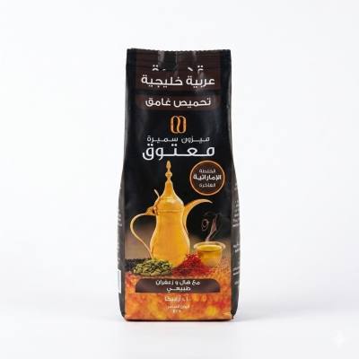 قهوة معتوق الخليج العربي - قهوة داكنة التحميص فاخرة مع الهيل والزعفران الطبيعيين