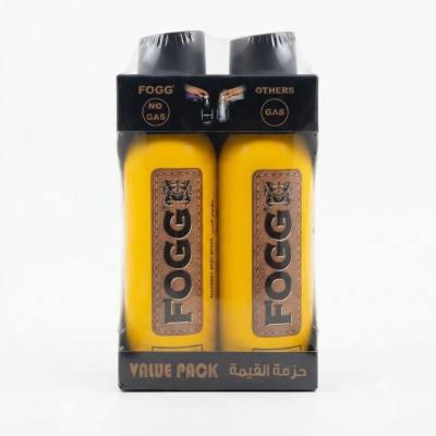 عبوة اقتصادية من بخاخ الجسم المعطر للرجال من FOGG Dynamic (2 × 120 مل)