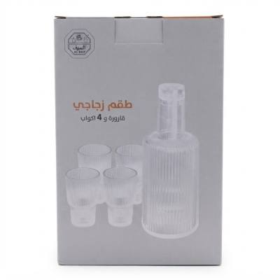 طقم زجاجي من السيف – إبريق واحد و4 أكواب