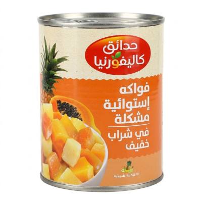 مزيج فواكه استوائية من كاليفورنيا جاردن في شراب خفيف (850 غرام)