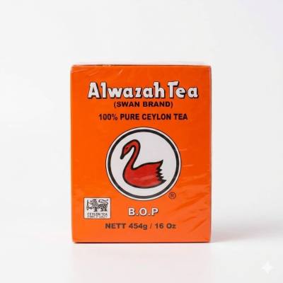 شاي الوزة (ماركة سوان) – شاي سيلاني نقي 100%، B.O.P (454 غرام)